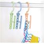 10pcs 5Hole Practical Clothes Hanger Rack Space Saver,Wonder Clothing Hook Magic Hanger Closet Organizer