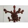 Floor Solid Wood Coat Rack European-style Assembly Clothes Shelf Living Room Multi-purpose Hanger -Coat rack/coat hook (Color : Redwood color)