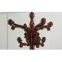 Floor Solid Wood Coat Rack European-style Assembly Clothes Shelf Living Room Multi-purpose Hanger -Coat rack/coat hook (Color : Redwood color)