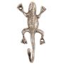 Indianshelf Handmade 1 Artistic Vintage Silver Aluminum Lizard Coat Hooks Holders/Heavy Duty Hooks