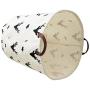 BOOHIT Cotton Fabric Storage Bin,Collapsible Laundry Basket-Waterproof Large Storage Baskets,Toy Organizer,Home Decor (Deer Head)