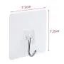 Adhesive Wall Hooks, AUSTOR 16 Pack Nail Free Wall Hooks Heavy Duty Transparent Hooks for Kitchen Bathroom Door Ceiling Hanger 22 Pound/10 KG, 7.2cm x 7.2cm Adhesive Wall Hooks, AUSTOR 16 Pack Nail Free Wall Hooks Heavy Duty Transparent Hooks for Kitchen Bathroom Door Ceiling Hanger 22 Pound/10 KG, 7.2cm x 7.2cm