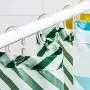 Qulable 24 Packs Shower Curtain Rings Plastic Curtain C Rings Hook Hanger Bath Drape Loop Clip Glide Bathroom Shower Window Rod (Clear)