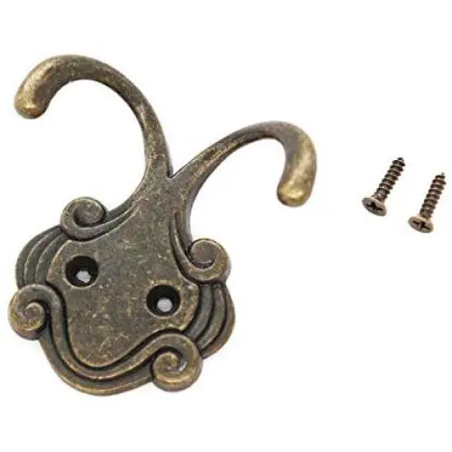 binifiMux 5-Pack Antique Bronze Wall Hooks for Coat Clothes Hat, Towel Hanger, Elephant Shape binifiMux 5-Pack Antique Bronze Wall Hooks for Coat Clothes Hat, Towel Hanger, Elephant Shape