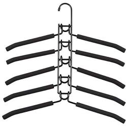 Pena Clothes Hangers Multi Layers Metal Clothes Rack Wardrobe Storage Rack Multifunctional Closet Hanger Anti-Slip Sponge Organizer for Shirt T-Shirt Jacket Coat Sweater Trousers