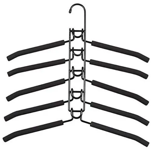 Pena Clothes Hangers Multi Layers Metal Clothes Rack Wardrobe Storage Rack Multifunctional Closet Hanger Anti-Slip Sponge Organizer for Shirt T-Shirt Jacket Coat Sweater Trousers Pena Clothes Hangers Multi Layers Metal Clothes Rack Wardrobe Storage Rack Multifunctional Closet Hanger Anti-Slip Sponge Organizer for Shirt T-Shirt Jacket Coat Sweater Trousers