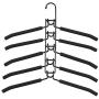 Pena Clothes Hangers Multi Layers Metal Clothes Rack Wardrobe Storage Rack Multifunctional Closet Hanger Anti-Slip Sponge Organizer for Shirt T-Shirt Jacket Coat Sweater Trousers