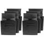 Sorbus Foldable Storage Cube Basket Bin (6 Pack, Black)