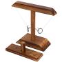 Ring Toss Game, Ring Toss with Shot Ladder, Fun Hook and Ring Game, Handmade Wooden Interactive Game for Home, Party, Brown
