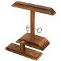 Ring Toss Game, Ring Toss with Shot Ladder, Fun Hook and Ring Game, Handmade Wooden Interactive Game for Home, Party, Brown
