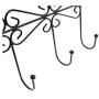Dingang Over The Door Hanger Rack - Decorative Hanger Holder for Home Office Use 5 Hooks Black