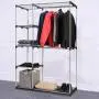 Portable Closet Garment Rack Clothes Hanger Storage Home Shelf Organizer Portable Closet Garment Rack Clothes Hanger Storage Home Shelf Organizer