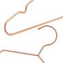 KYCPTNFJ 32cm Rose Gold Metal Clothes Shirts Hanger with Notches, Cute Small Strong Coats Hanger 30 pcs
