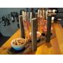 bacon hanger/clothesline bacon rack reclaimed wood party tray.