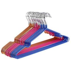 M-zmds 10 Pcs Velvet Hangers with Cascade Hooks,Non Slip Clothes Coat Hangers, Multicolor (Color : Style D)