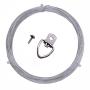 140 Feet Photo Frame Picture Hanging Wire with 50 Pieces D-Ring Picture Hangers with Screws,Stainless Steel Mirror Hanging Rope Supports up to 30 lbs