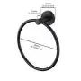 KES Towel Ring Matte Black Hand Towel Holder SUS 304 Stainless Steel Bathroom Round Ring Towel Hanger Wall Mount, A2180-BK KES Towel Ring Matte Black Hand Towel Holder SUS 304 Stainless Steel Bathroom Round Ring Towel Hanger Wall Mount, A2180-BK