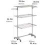 Drying Hanger Laundry Folding 3 Layers Clothes Hanger Rack Washing Clotheslines