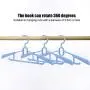 Ginyia Clothes Hanger, 5Pcs Durable Plastic Retractable Children Clothes Hanger Clothes Drying Rack for Drying Childrens Clothes(Blue)