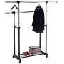MTN Gearsmith New Double Rail Rolling Garment Rack Adjustable Clothes Drying Hanger Laundry Rack