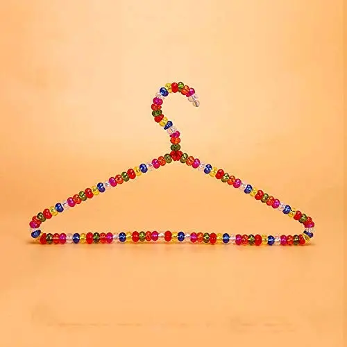SAASNY Pack of 15 Luxury Crystal Beads Beaded Hangers Adult Clothing Store Hangers (40X21cm) Ideal for Home and Shops SAASNY Pack of 15 Luxury Crystal Beads Beaded Hangers Adult Clothing Store Hangers (40X21cm) Ideal for Home and Shops