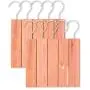 JJEcommUS Large Cedar Hang Ups Set - 10 Cedar Hangers | Cedar Blocks for Clothes Storage | 100% Natural Fragrance Deodorizer