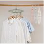 10pcs Random Color Clothes Coat Hangers 9-Hole Clothes Drying Racks Multi Funcion Plastic Scarf cabide Baby Hanger Storage Rack Hangers for Clothes