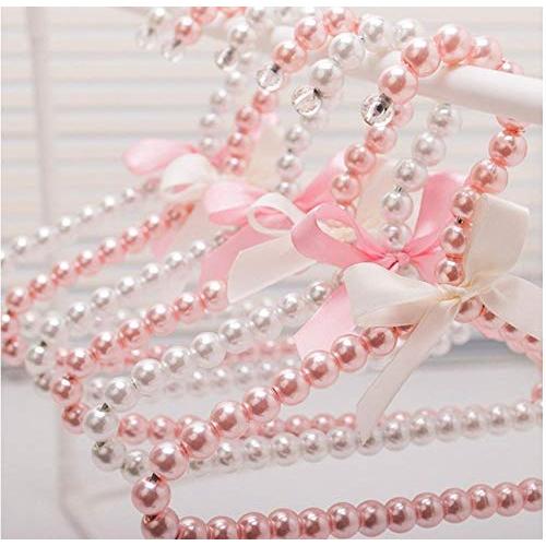 10pcs Random Color 20cm Children Pearl Hanger Fashion Dog Hangers for Clothes Baby Pearl Plastic Pet Hangers