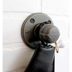 Galvanized Industrial Pipe Hooks Wall Art, Steampunk black pipe coat hook, towel hook, industrial hook, rustic coat rack, hanger, entryway hat hook