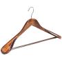 Coat Hangers 6-Pack, Royalhanger Suit Hangers Wooden Hangers Extra Wide Shoulder for Heavy Coat, Sweater Pant,Retro Finish