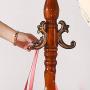 MEIDUO Coat Rack Stand, Entryway Standing Coat Clothes Tree Coat Hanger Coat Hooks for Jacket,Hat,Purse,Scarves,Handbags,Umbrella 3 Colors (Color : Begonia Color)