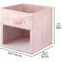 mDesign Soft Fabric Closet Storage Organizer Cube Bin Box, Clear Window and Handle - for Child/Kids Room, Nursery, Playroom, Furniture Units, Shelf - 11" High, 4 Pack - Pink/White Polka Dots mDesign Soft Fabric Closet Storage Organizer Cube Bin Box, Clear Window and Handle - for Child/Kids Room, Nursery, Playroom, Furniture Units, Shelf - 11" High, 4 Pack - Pink/White Polka Dots