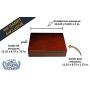 WE Games Old World Wooden Treasure Boxes with Brass Latch (Redwood Finish)