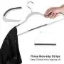 FSUTEG Plastic Hangers 50 Pack Dry Wet Clothes Hangers with Non-Slip Pads 0.2" Thickness - Space Saving Gray FSUTEG Plastic Hangers 50 Pack Dry Wet Clothes Hangers with Non-Slip Pads 0.2" Thickness - Space Saving Gray