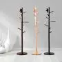 Y.H.Valuable Coat Racks Creative Coat Stand Modern Clothes Rack Wooden Floor Hanger Simple Hat Coat Rack Clothes Tree Office Bedroom Living Room Hall Entryway Entryway Furniture