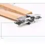 Iddefee Clothes Hanger 20 Pieces Wooden Pants Hangers with Clips Clothing Skirt Hangers Suit Clothes Hangers Everyday Standard Use Clothing Hangers for Home Pants Hangers
