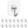 DARSSUM 10Packs Wall Hooks 24lb(max) Waterproof and Oilproof Transparent Reusable Seamless Hooks Bathroom Kitchen Heavy Duty Self Adhesive Hooks DARSSUM 10Packs Wall Hooks 24lb(max) Waterproof and Oilproof Transparent Reusable Seamless Hooks Bathroom Kitchen Heavy Duty Self Adhesive Hooks
