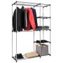 Portable Closet Garment Rack Clothes Hanger Storage Home Shelf Organizer