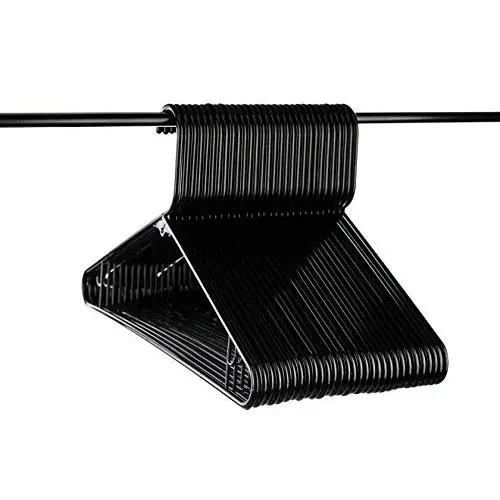 Neaties American Made Black Plastic Hangers with Bar Hooks, Plastic Clothes Hangers Ideal for Everyday Use, Clothing Standard Hangers, 30pk Neaties American Made Black Plastic Hangers with Bar Hooks, Plastic Clothes Hangers Ideal for Everyday Use, Clothing Standard Hangers, 30pk