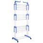 AyaMastro 66.75" H Foldable 3-Tire Cloth Drying Rack Stand Garment Hanger w/ 2Side Wing with Ebook