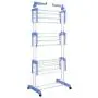 AyaMastro 66.75" H Foldable 3-Tire Cloth Drying Rack Stand Garment Hanger w/ 2Side Wing with Ebook