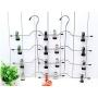5pcs 4 Layers Stainless Steel Multifunctional Clothes Hangers Pants Storage Hangers Cloth Rack Multilayer Storage Cloth Hanger