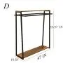 Retro Metal Garment Rack Clothes Display Rack With Board Customized Heavy Duty Clothing Garment Rack Floor-Standing Hangers Clothes Shelves Perfect for Clothing Store Display Retro Metal Garment Rack Clothes Display Rack With Board Customized Heavy Duty Clothing Garment Rack Floor-Standing Hangers Clothes Shelves Perfect for Clothing Store Display