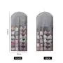 Lijuan Qin Dual-Sided Hanging Closet Organizer Mesh Pockets, Space Saving Wall Hanging Clothes Storage Hanger for Bra Stockings Socks Underwear Suits Lijuan Qin Dual-Sided Hanging Closet Organizer Mesh Pockets, Space Saving Wall Hanging Clothes Storage Hanger for Bra Stockings Socks Underwear Suits