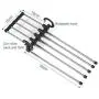 5pcs Random Color 5 in 1 Pant Rack Shelves Stainless Steel Clothes Hangers Multi-Functional Wardrobe Magic Hanger 5pcs Random Color 5 in 1 Pant Rack Shelves Stainless Steel Clothes Hangers Multi-Functional Wardrobe Magic Hanger