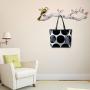 HXGL-Hanger American Creative Door Clothes Hook Wall Hanging Rack Wall Hook Porch Art Large Wall Coat Rack Flower and Bird Hook (Color : White)