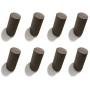 Curious Fish 8PCS Black Walnut Wood Hooker Wooden Cylinder Column Wood Hook Wall Mounted Towel Clothes Hat Key Coat Bag Robe Scarf Hanger Bathroom Bedroom Kitchen Cupboard Living Room Hallway