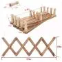 OROPY Wooden Expandable Coat Rack Wall Mounted Multi-Purpose Closet Hook for Door and Wall (X Shape, 14 Peg Hooks)