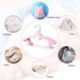 Toddler Clothes Hangers Rose, No-Slip Space Saving Clothes Hangers for Babies Toddler Children Youth Perfectly Sized for Kids 0-12 Years,30PACK