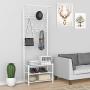 Topeakmart New Coat Rack Metal Coat Clothes Shoes Hat Umbrella Bag Steel Pipe Stand Rack Hanger Hooks